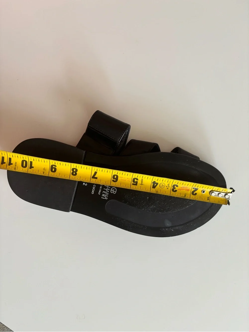 Men's Black Leather Cross-Strap Slide Sandals Gianfranco Butteri